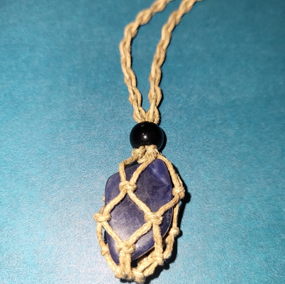 Healing Cage Necklace with Natural Crystal - Picture 5 of 5